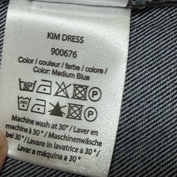 ROTATE Birger Christensen Kim Denim Mini Dress Sz XS - Picture 10 of 14